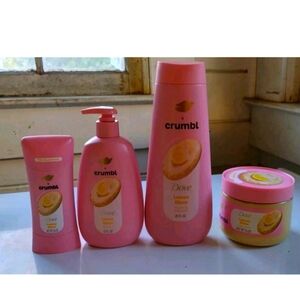Dove x Crumbl Lemon Glaze Full Body Care Set  4 Pcs